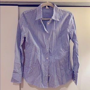 JCREW Blue Stripe Button Down Shirt